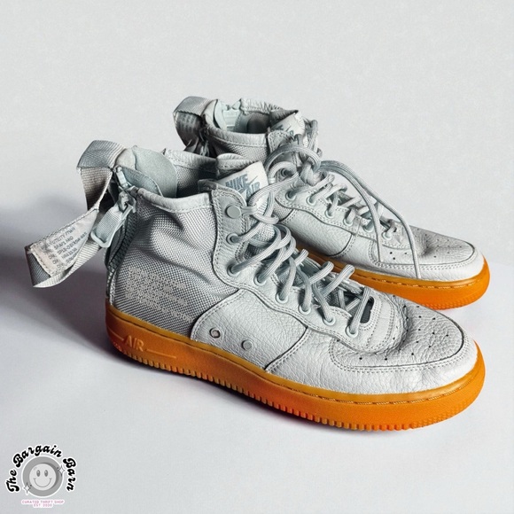 Nike Other - Nike SF Air Force 1 Mid (GS) Ocean Bliss SFAF1 Zip Leather Sneakers (6Y/7.5W)